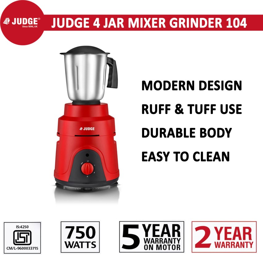 4 Jar Mixer Grinder by Judge