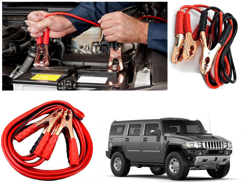 Car Positive And Negative, Red And Black, Jump Leads On Car, 56 OFF