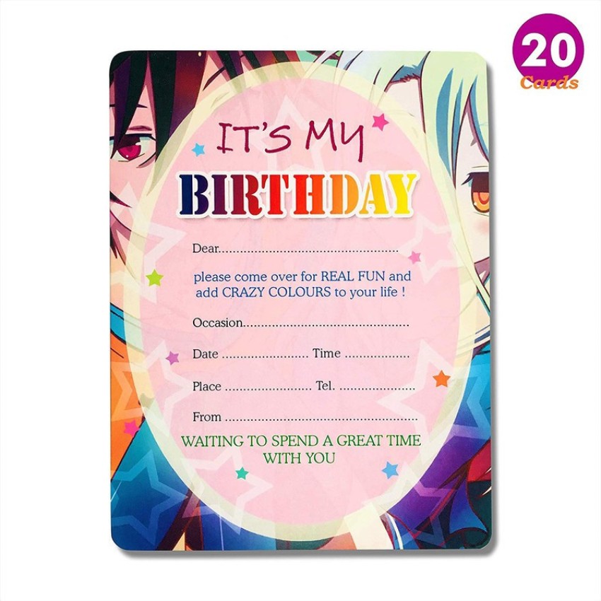 Anime Birthday | Birthday Party Invitations, Online Invitations | Punchbowl
