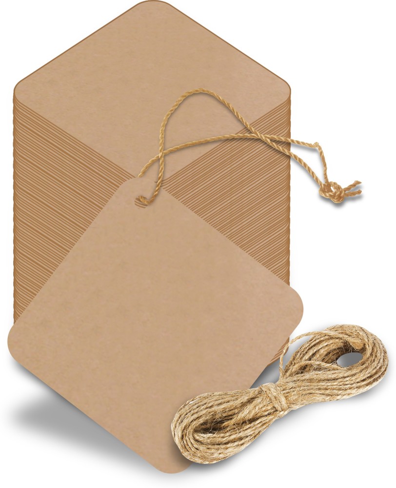 Paper String Tags 50 Pack