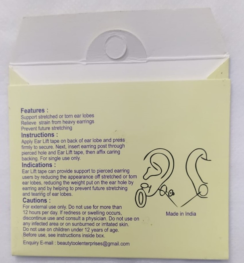 Earlift Disposable Ear Lobe Support Price in India - Buy Earlift Disposable  Ear Lobe Support online at