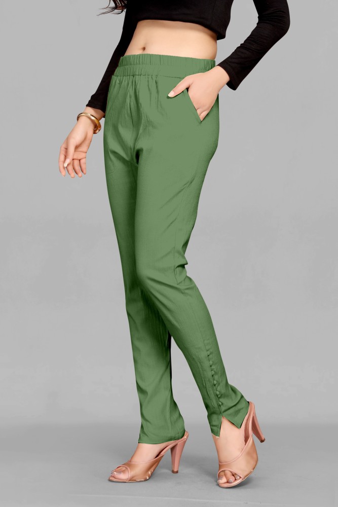 KOTTY Regular Fit Women Green Trousers  Buy KOTTY Regular Fit Women Green  Trousers Online at Best Prices in India  Flipkartcom
