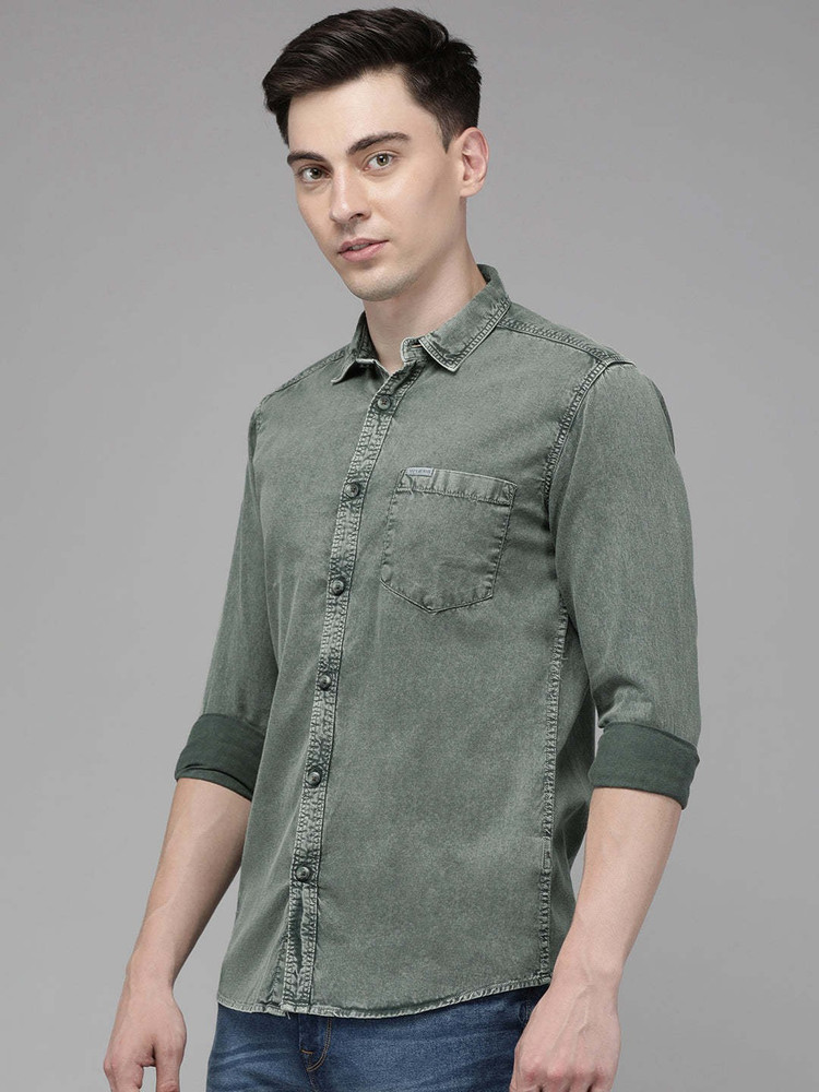 Update 134+ light green denim shirt super hot dedaotaonec