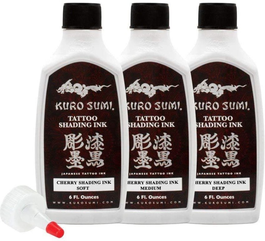 Kuro Sumi Black Outlining Tattoo Ink  12 Oz  Inox Wind