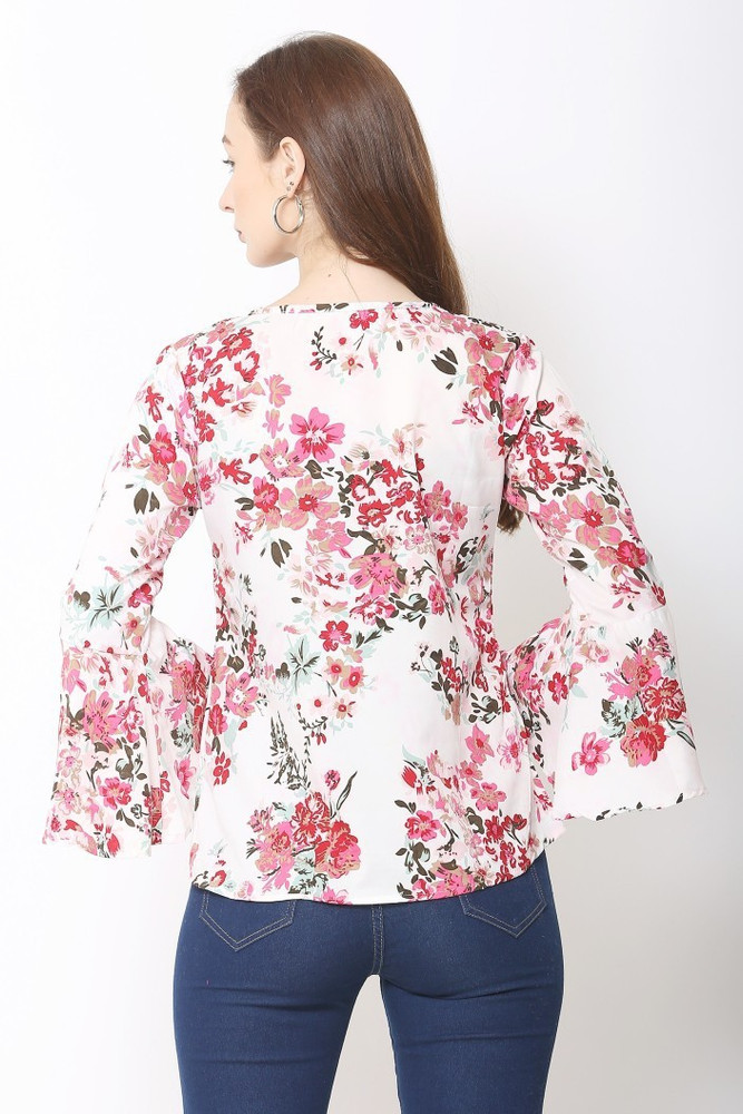 ROXELCRAFT Casual Printed Women White 