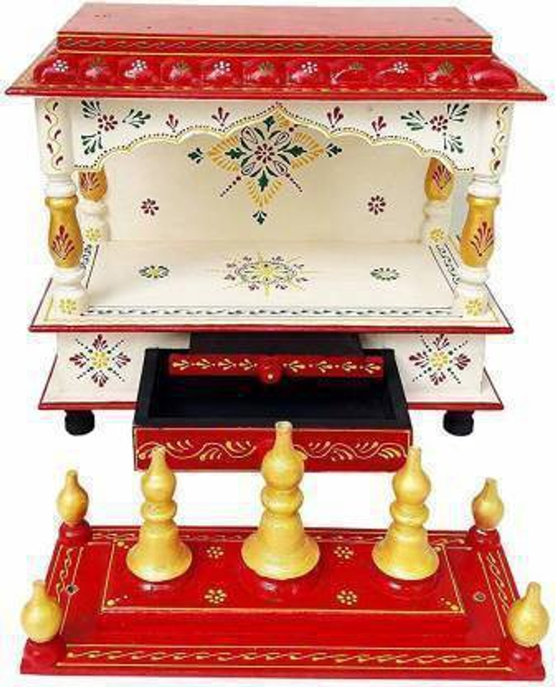 DEVIKA WOODEN TEMPLE Data Art Wooden Home Temple/Pooja Mandir ...