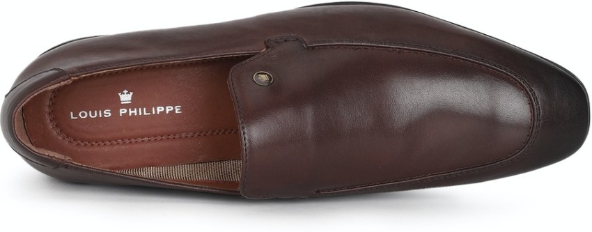 Buy online Louis Philippe Brown Leather Loafers from Casual Shoes for Men  by Louis Philippe for ₹3399 at 15% off