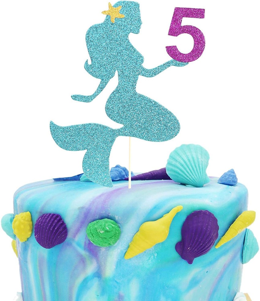 Little Mermaid Cake Topper Princess Topper Mermaid Birthday 