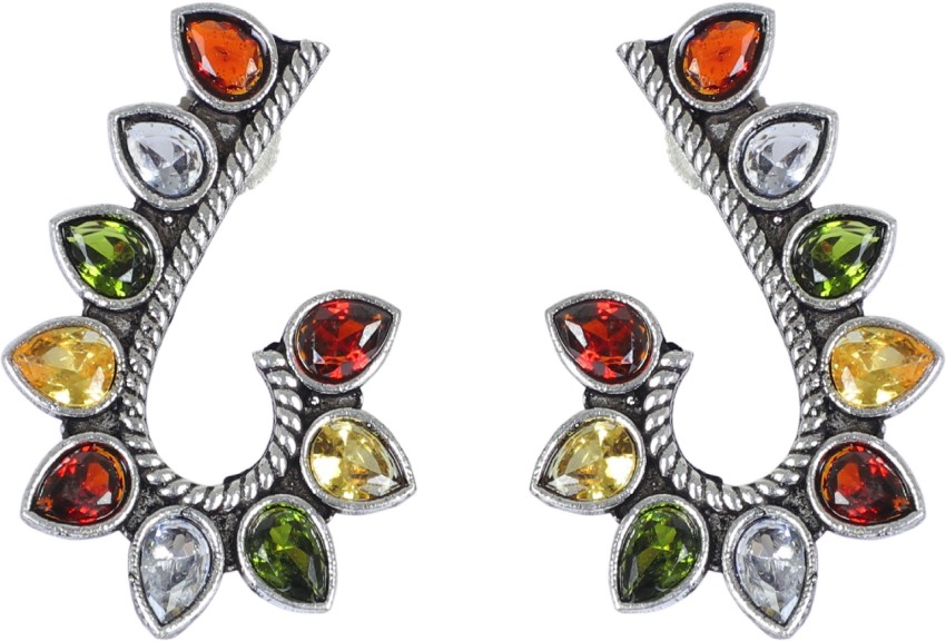 Flipkart.com - Buy VENI German Silver Oxidized American Diamond