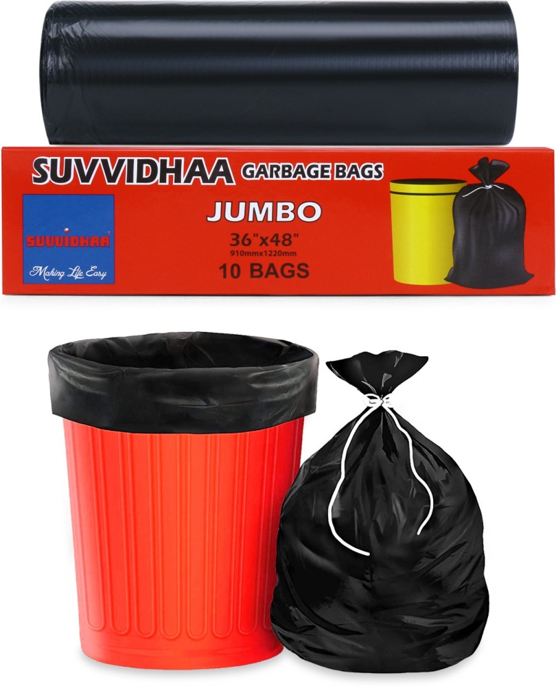 KUBER INDUSTRIES Jumbo 30 Biodegradable Garbage Bags, Dustbin Bags, Trash  Bags For Kitchen, Office, Warehouse, Pantry or Washroom, 36x48 Inches  (Black)-HS41KUBMART24060 Jumbo 45 L Garbage Bag Price in India - Buy KUBER