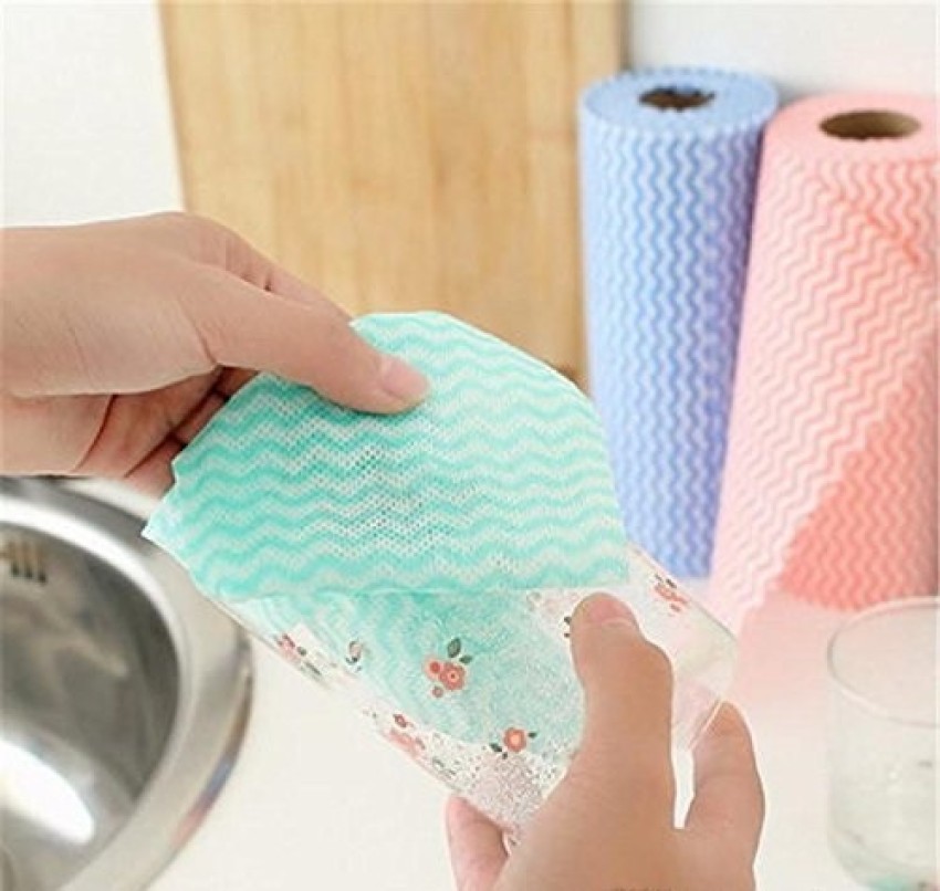 80pc/bag Non-woven Kitchen Washing Cleaning Towel Dish Cloth