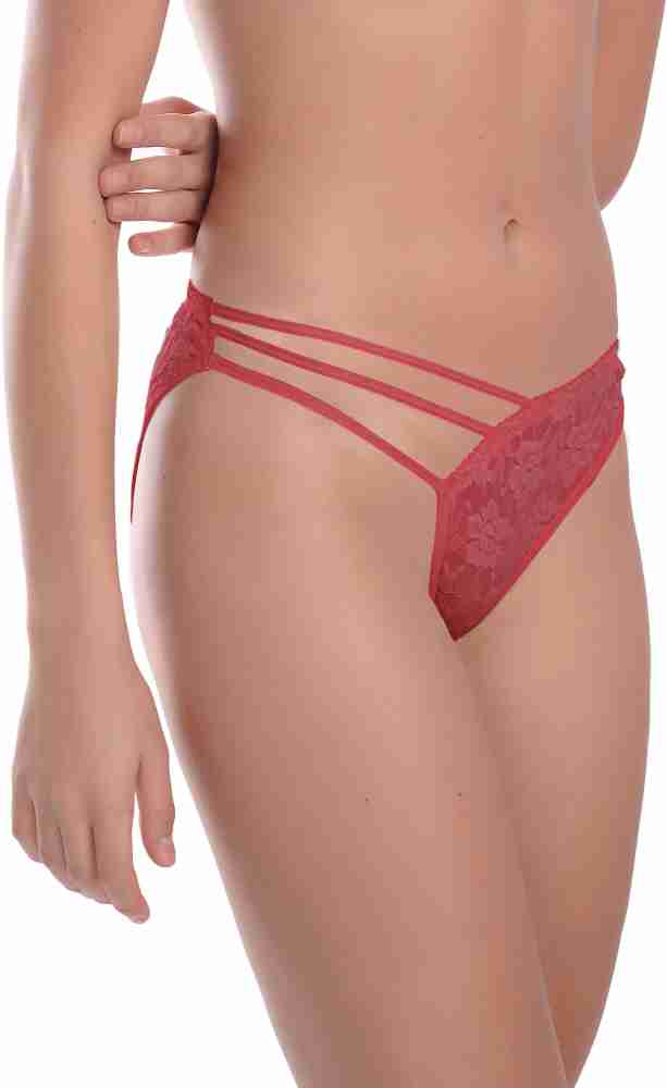Buy online Red Net Bikini Panty from lingerie for Women by Madam for ₹370  at 67% off