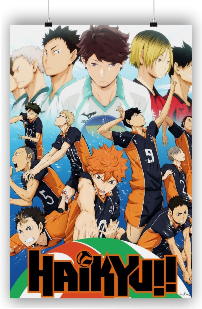 Laminated Haikyuu Poster Karasuno High School Volleyball Team