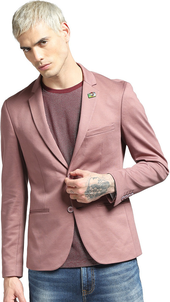 JACK \u0026 JONES Solid Single Breasted 