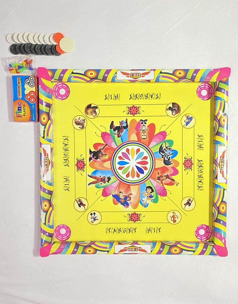 Carrom Board with Cartoon Character Design with Ludo 2 in 1 Game (39x39x3 cm) Carrom Board Board Game - Carrom Board with Cartoon Character Design with Ludo 2 in 1 Game ( Carrom Board with Cartoon Character Design with Ludo 2 in 1 Game (39x39x3 cm) Carrom Board Board Game - Carrom Board with Cartoon Character Design with Ludo 2 in 1 Game (