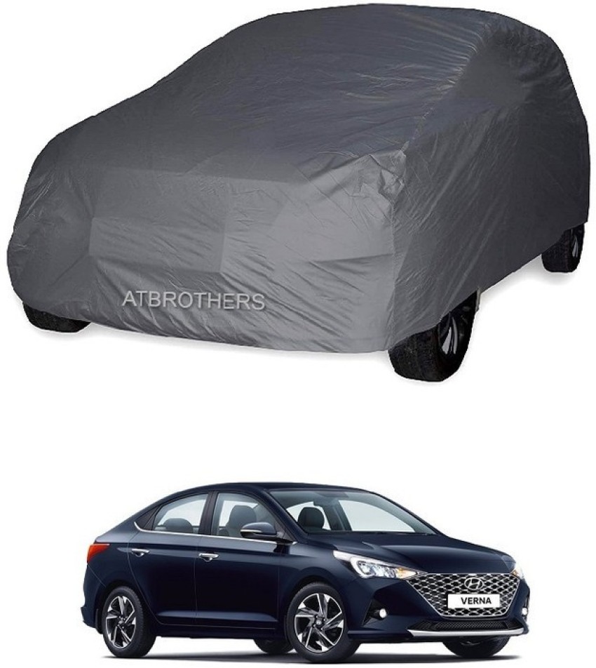 ATBROTHERS Car Cover For Hyundai Verna 1.6 CRDi S (Without Mirror Pockets)  Price in India - Buy ATBROTHERS Car Cover For Hyundai Verna 1.6 CRDi S (Without  Mirror Pockets) online at