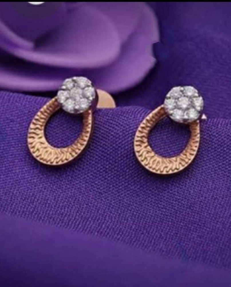 Flipkartcom  Buy Bello Naari Floral Design American Diamond Earrings For  Women  Girls MultiColor Zircon Stone Stud Earring Online at Best Prices  in India