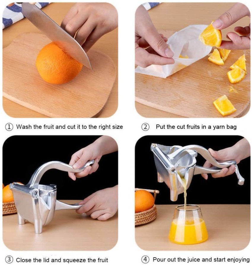 Manual Juice Squeezer Aluminum Alloy Hand Pressure Orange Juicer