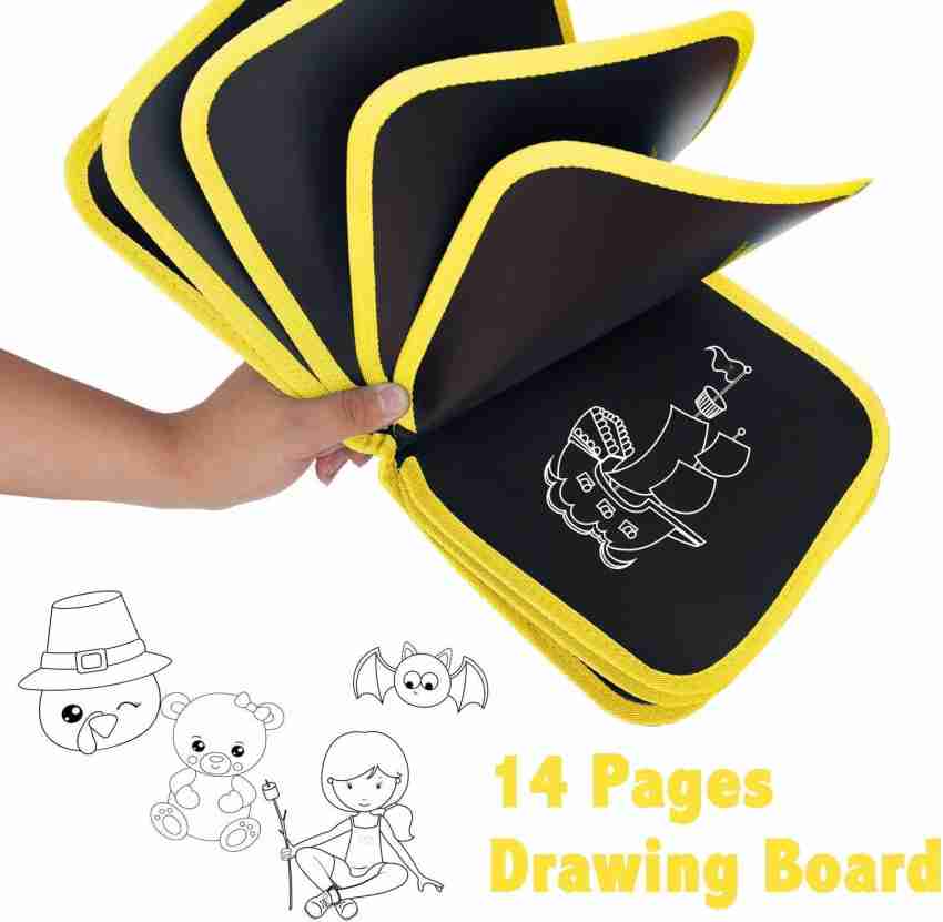 Manogyam Kids Reusable Drawing Book Magic Painting