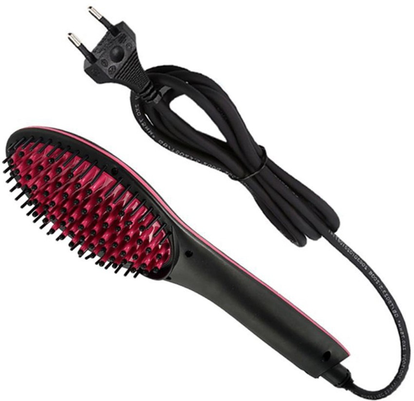 Hair Electric Comb Brush 3 in 1 Ceramic Fast Hair Straightener For Womens  Hair Straightening Brush with LCD Screen Temperature Control DisplayHair  Straightener For Women Pink products price 44900  Beauty 