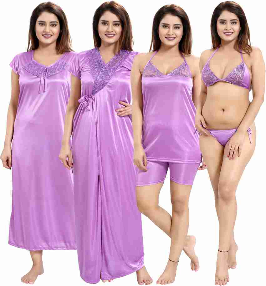 satin nighty flipkart