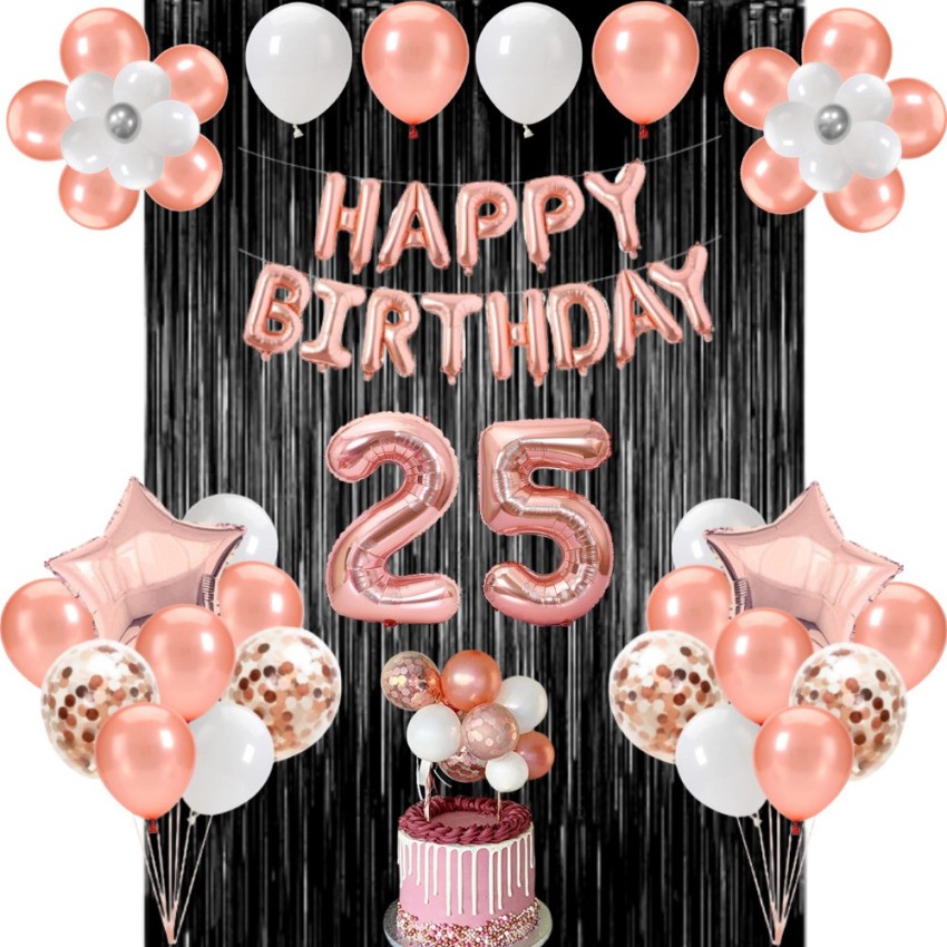 25 Cute Baby Girl First Birthday Cakes : White Simple Cake with Balloons