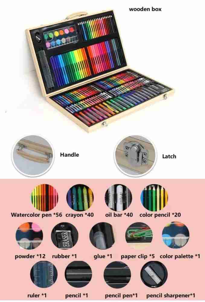 150 Pcs Art Supplies For Kids, Deluxe Kids Art Set For Drawing Painting And  More With Portable Art Box
