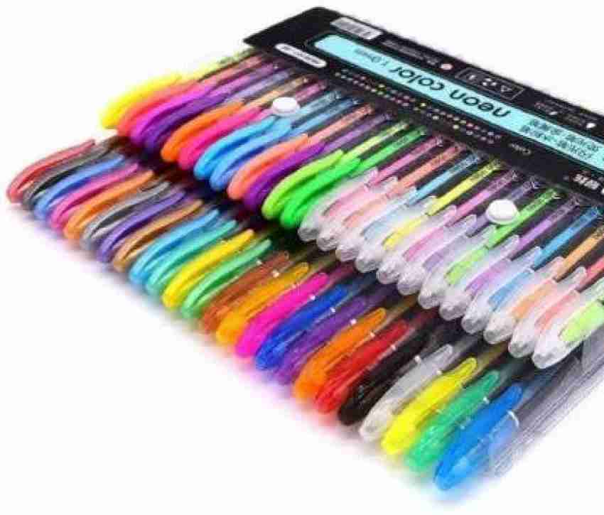 4 Gel Highlighter Pens Assorted Colors Neon Lipstick Pen Gel Pen