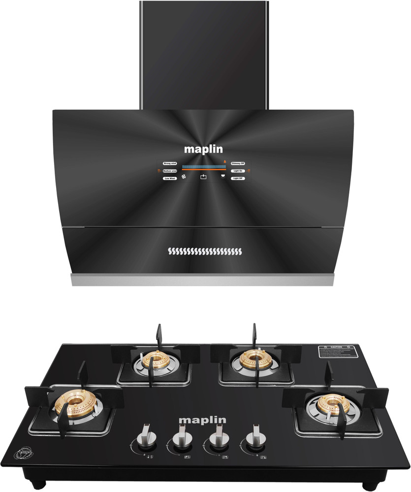 Maplin Combo of Voice Chimney VC60 + Gas Cooktop GH04 Auto Clean Wall  Mounted Chimney Price in India - Buy Maplin Combo of Voice Chimney VC60 + Gas  Cooktop GH04 Auto Clean