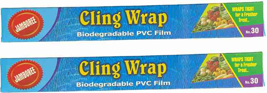 JAMBOREE Cling Film, Multipurpose Plastic Food Wrap, 12 x 100 Metres -  Pack of 1 Shrinkwrap Price in India - Buy JAMBOREE Cling Film, Multipurpose  Plastic Food Wrap, 12 x 100 Metres 