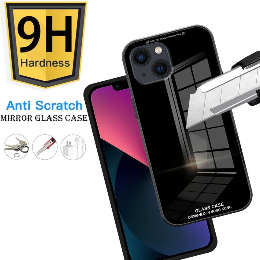Luxurious Anti Scratch Glass Back Cover For iPhone 13