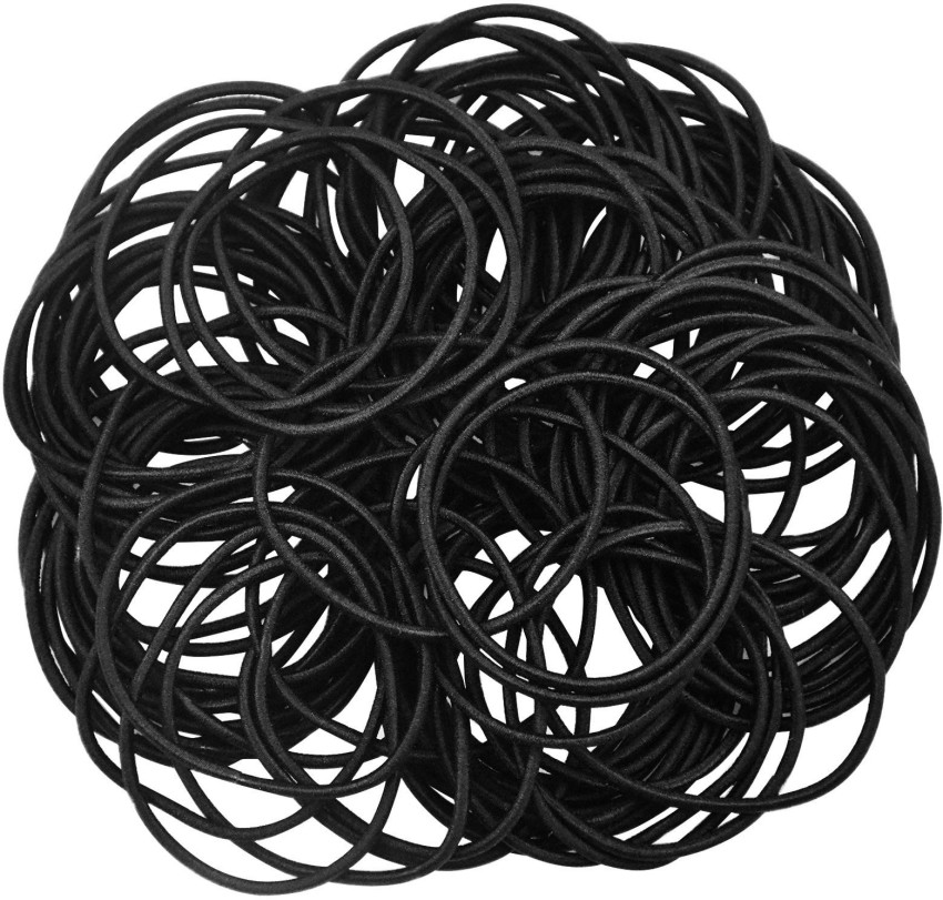 Rubber Bands ELECDON Small Hair Elastics Soft and Comfy Rubber Bands for  Girls Bold Tying Hair Does Not Hurt the Hair Hair Ring Little Girl 100  Pcs Hair Ties Black price in