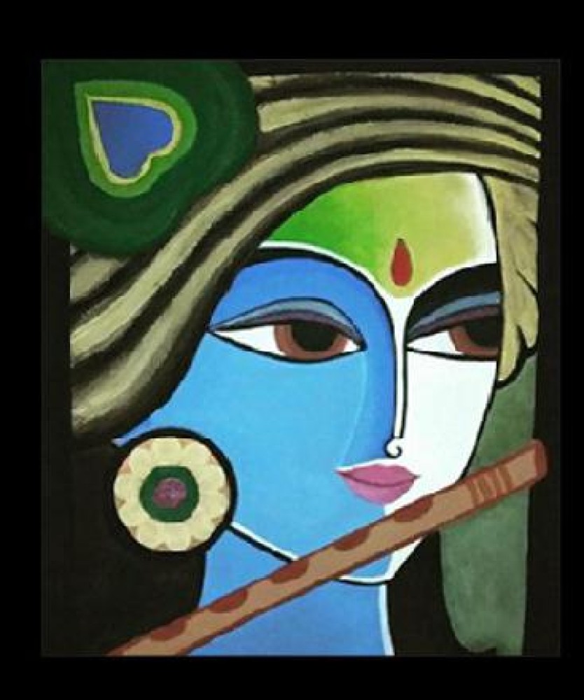 Krishna Drawing, Acrylic painting, Step by step - YouTube