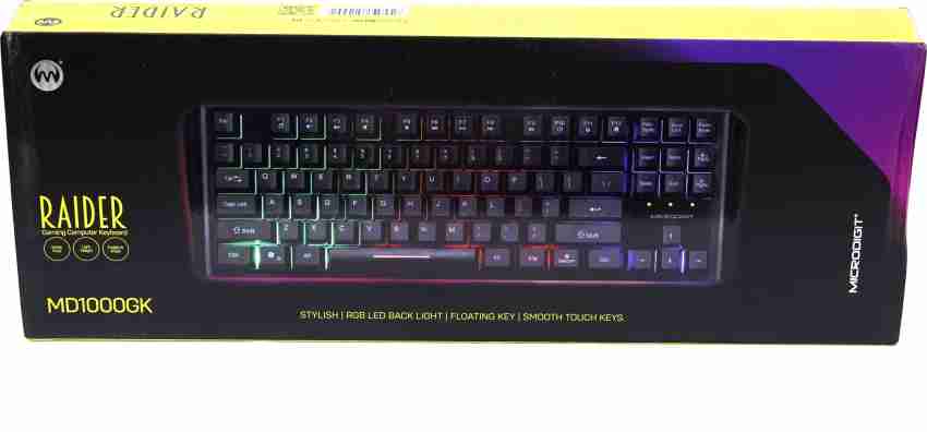 Best Budget Gaming Keyboard by RPM Euro Games - Wired 7 Color LED  Illuminated & Spill Proof Keys 