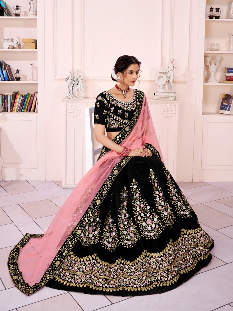 BLACK PINK GHAGRA CHOLI – Rentsake – India's Largest Online Costume Rental  Store