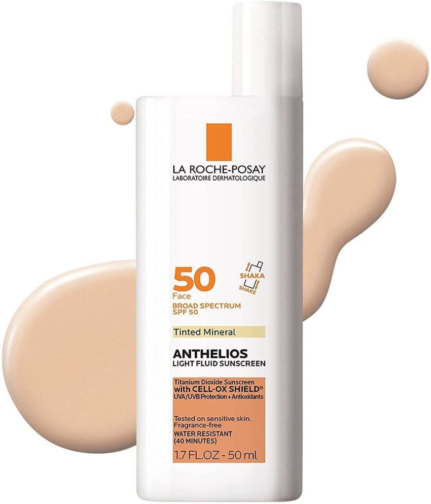 LA Light Fluid Tinted Mineral Water Resistant oz - SPF 50 - Price in India, Buy LA ROCHE-POSAY Anthelios Light Fluid Tinted Mineral Water Resistant 1.7 - SPF