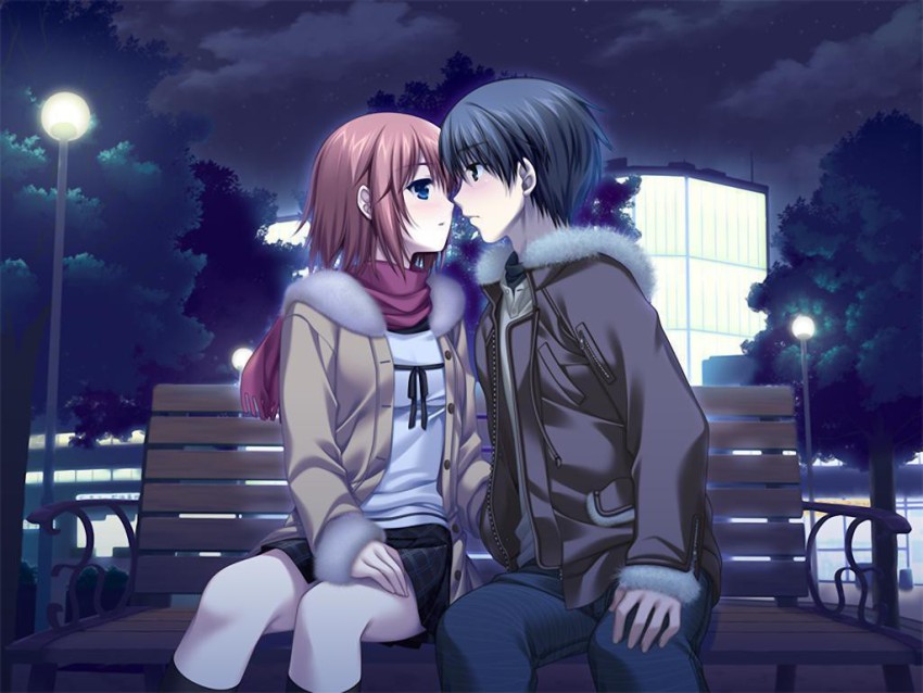 Cute Anime Love Couple Wallpaper Download  MobCup