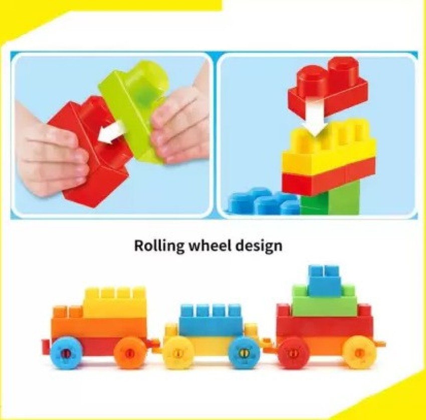 GREEN WAY BEST GIFT BABY TOY 100pcs (92 Pieces +8 Tyres) Building Blocks -  BEST GIFT BABY TOY 100pcs (92 Pieces +8 Tyres) Building Blocks . Buy KIDS  TOYS toys in India.