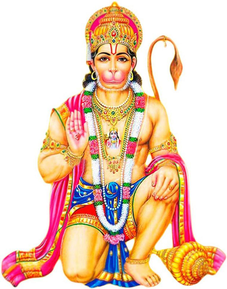 Jyotiwallsticker 55.88 cm Hd hanuman Ji wall sticker Self Adhesive ...