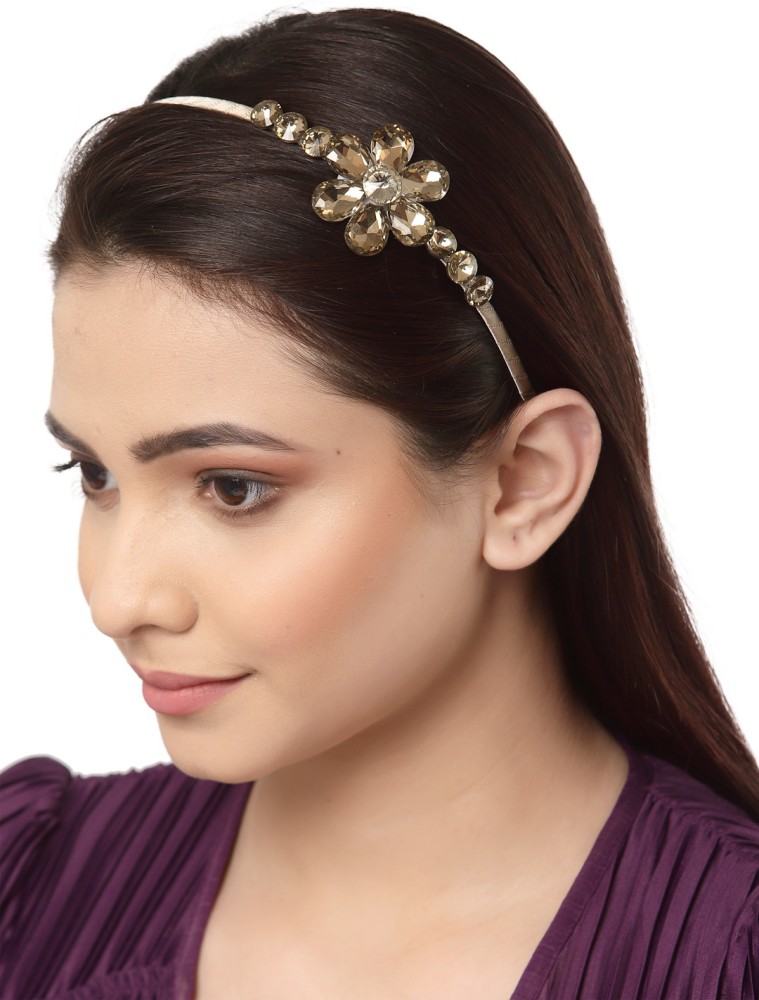 Buy Charming Light Weight Floral Hair Band  Blue for Women Online in India