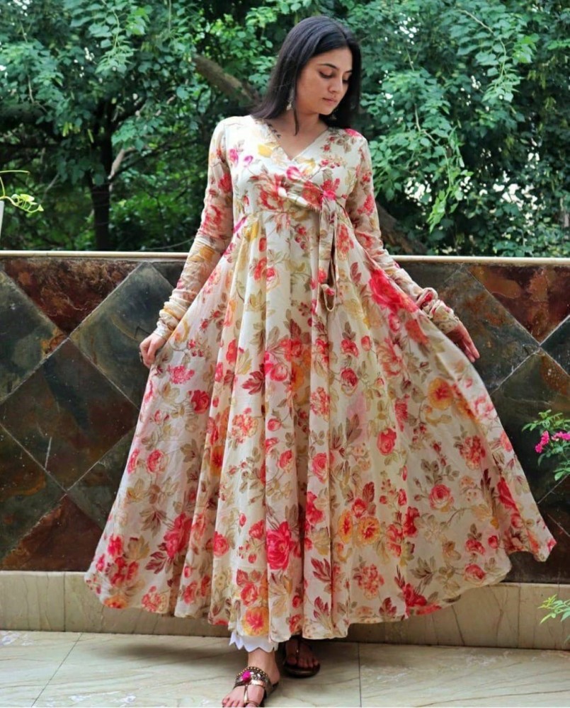 Vintage Colour Flared/A-line Gown Price in India - Buy Vintage ...