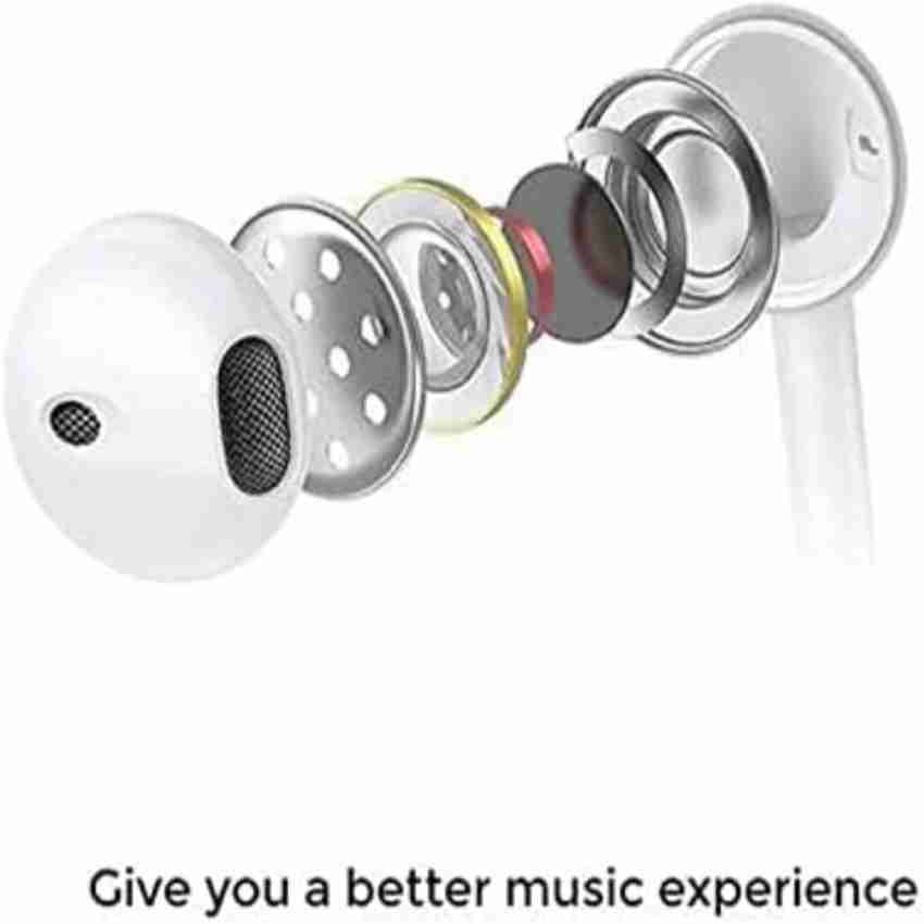 Pack Of 2 Oppo MH319 Deep Bass Earphone with Mic For All Android Devices White Wired Headset Price in India Buy Pack Of 2 Oppo MH319 Deep Bass Earphone with Mic For