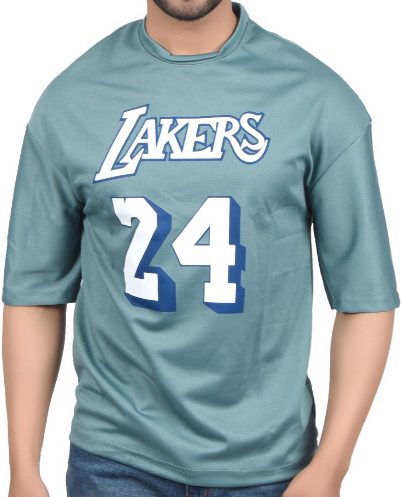 Lakers Colorblock Men Round Neck Light Green T-Shirt - Buy Lakers  Colorblock Men Round Neck Light Green T-Shirt Online at Best Prices in  India