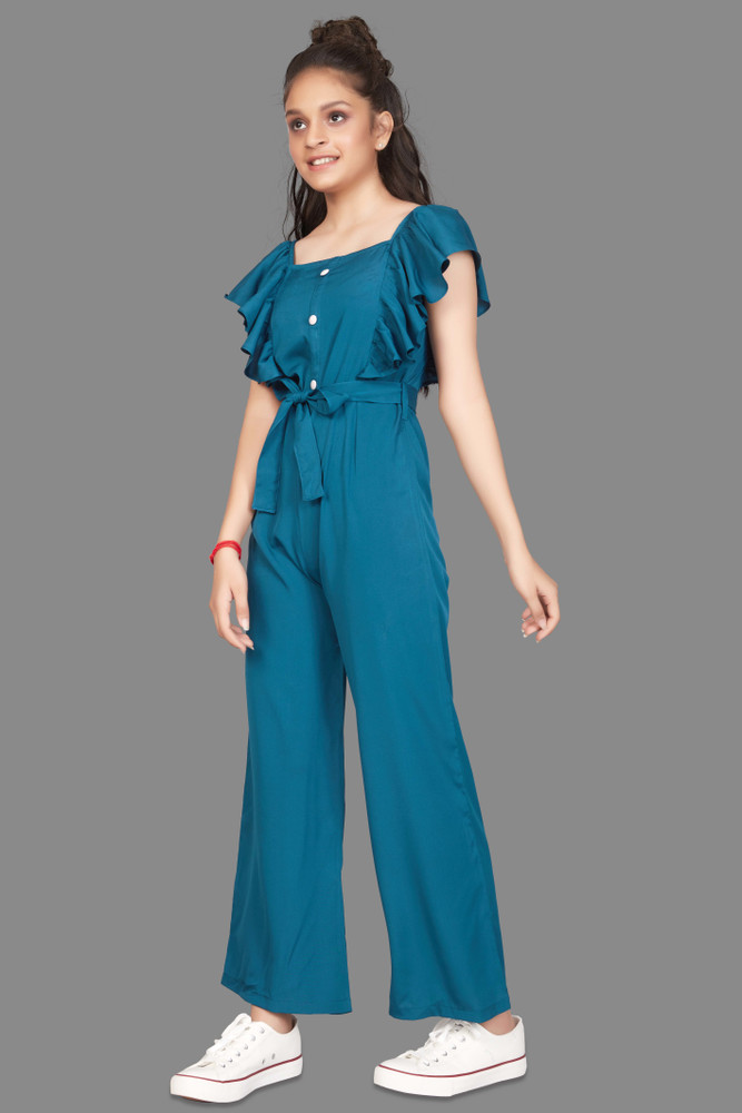 Fashionable Girls Black Striped Peach Fulllength Jumpsuit Girls Casual  Sleeveless Kids Dress 89 Years