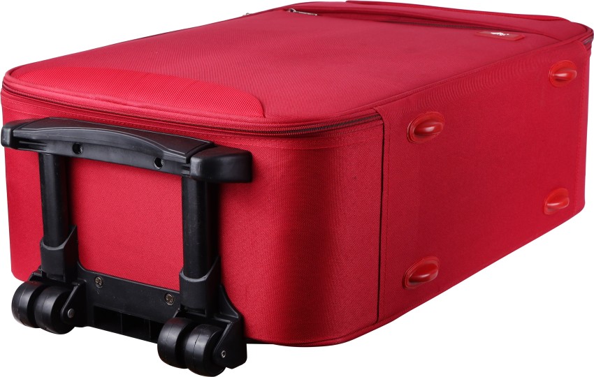 FLY Turbo 65 cms Soft Trolley Bag Check-in Suitcase - 26 inch Red - Price  in India