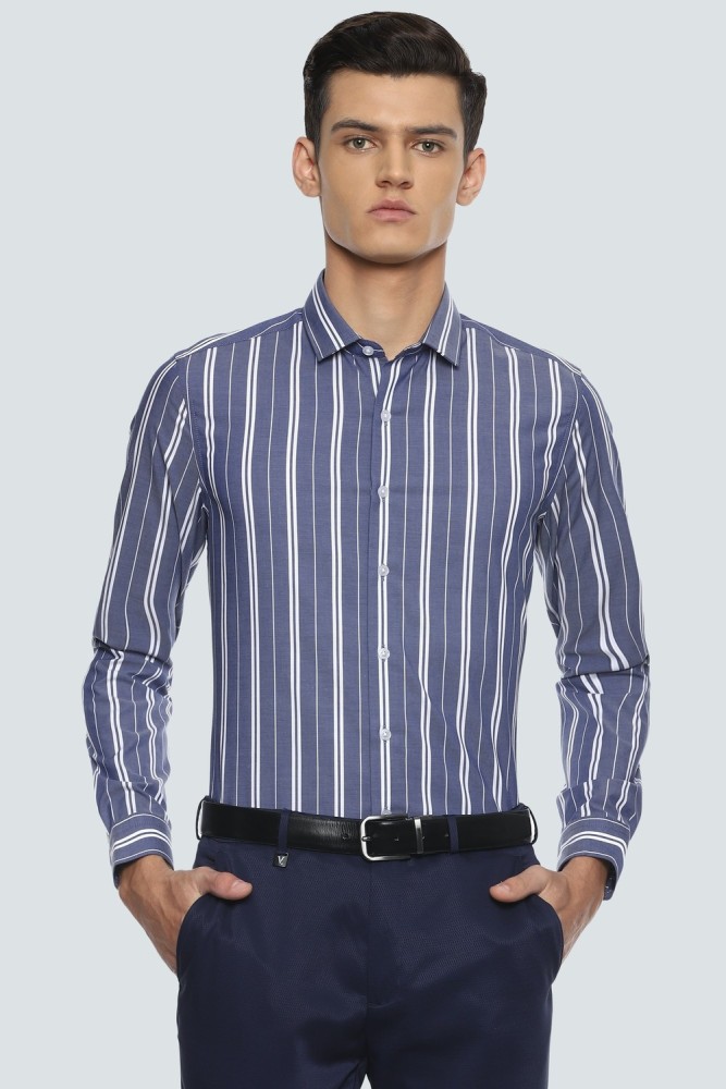 Louis Philippe Formal Shirts : Buy Louis Philippe Men Blue Shirt Online