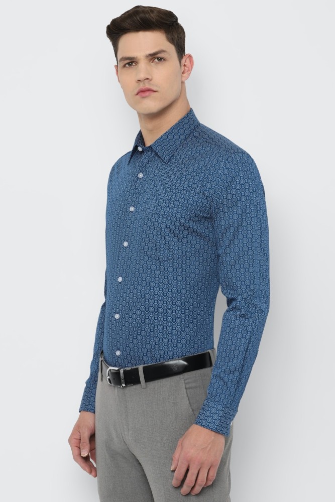 LOUIS PHILIPPE Men Printed Formal Blue Shirt - Buy LOUIS PHILIPPE Men  Printed Formal Blue Shirt Online at Best Prices in India