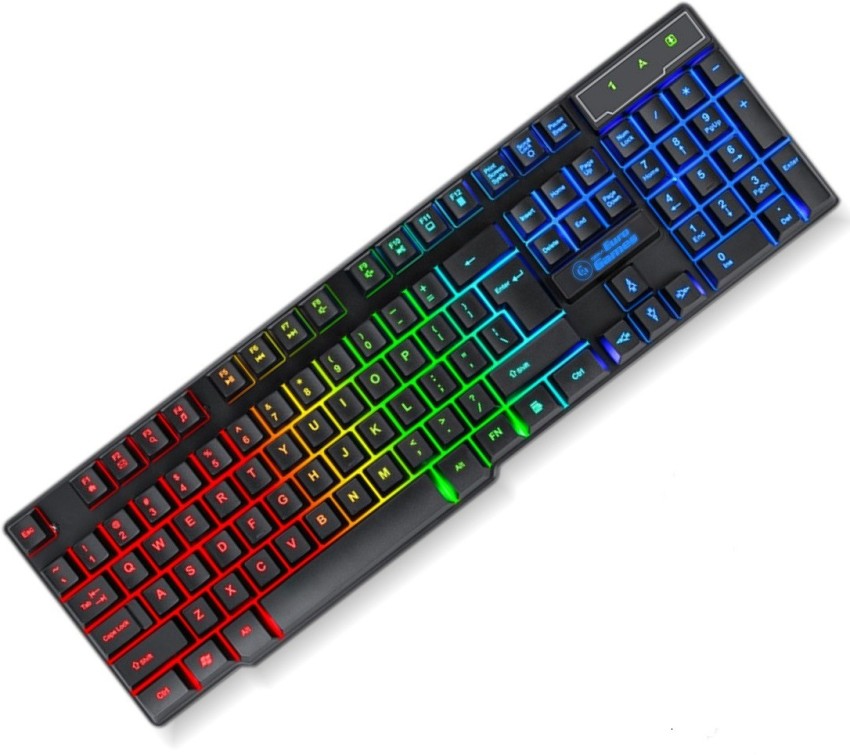 RPM Euro Games Gaming Keyboard With Semi-Mechanical Keys, RGB Backlit