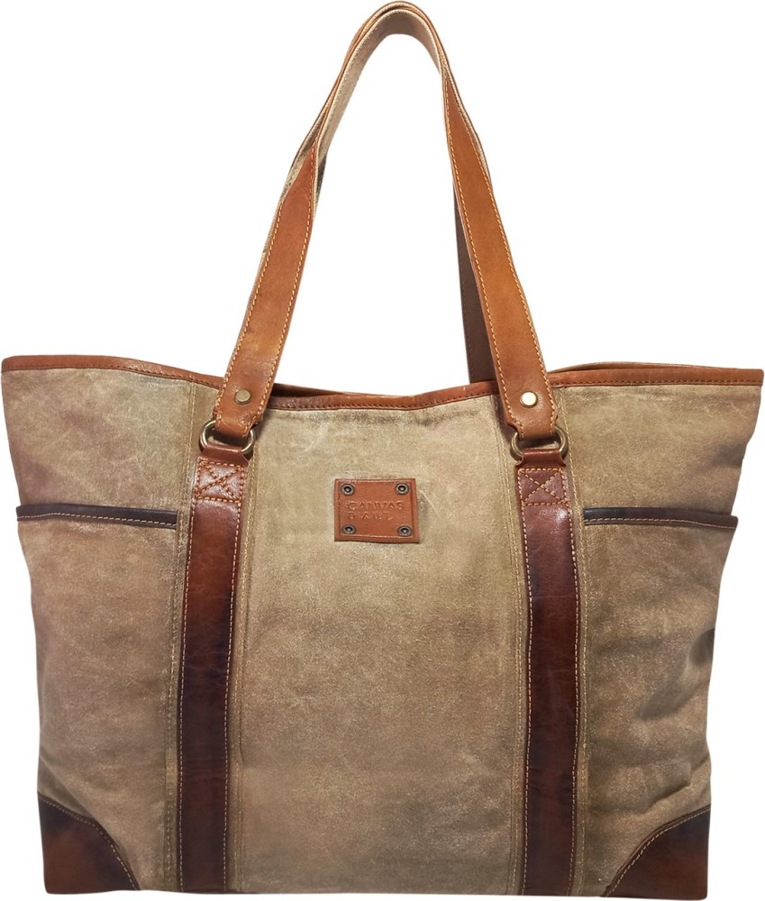 Leather tote