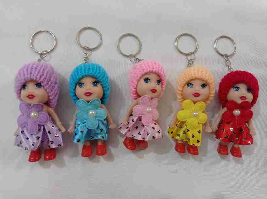 Jsbh Mini Dolls Keychains Girls Cute Fluffy Key Ring Unicorn Keychain For Women Bag Key Chain